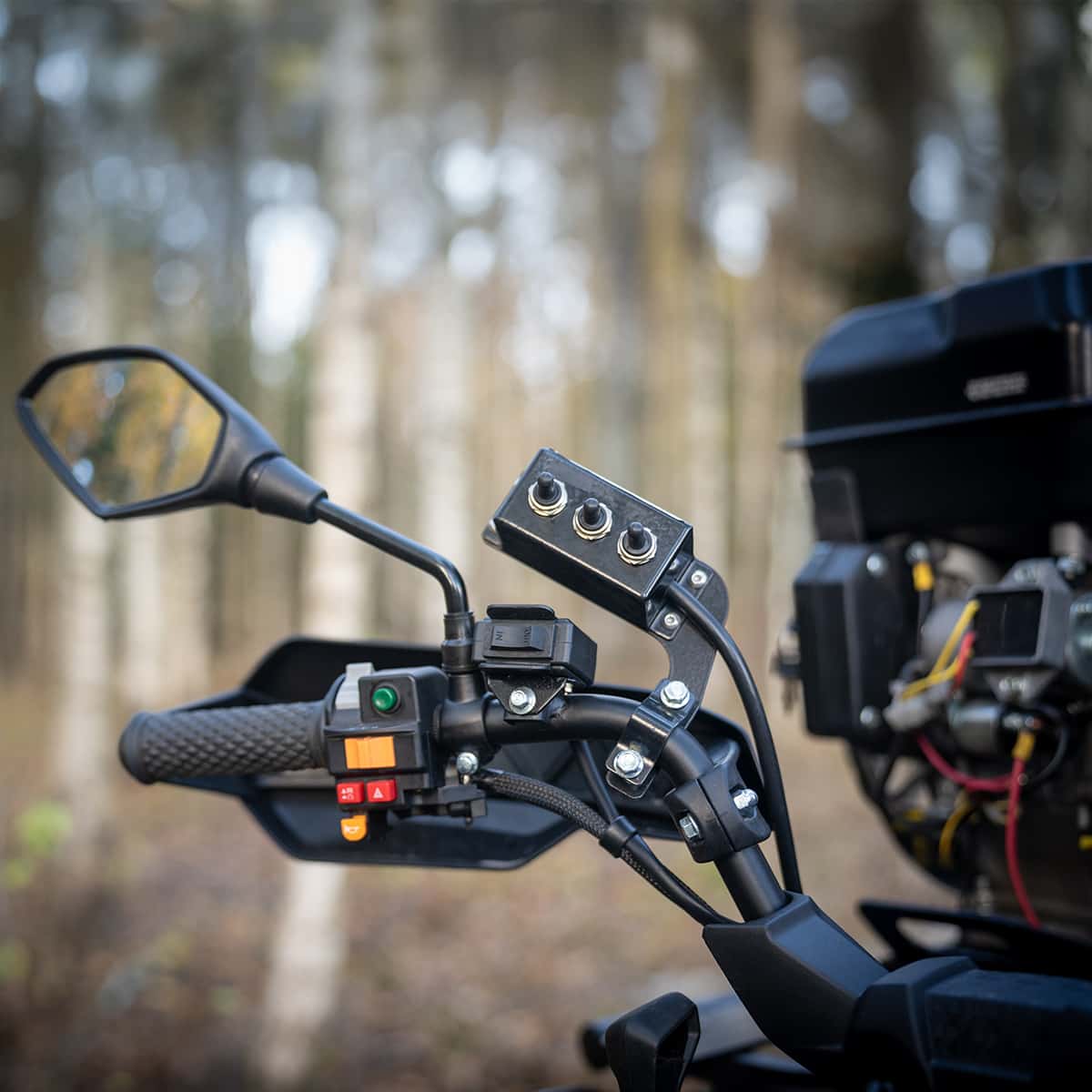 Skogsvogn ATV 3 tonn, med kran 4,2 m