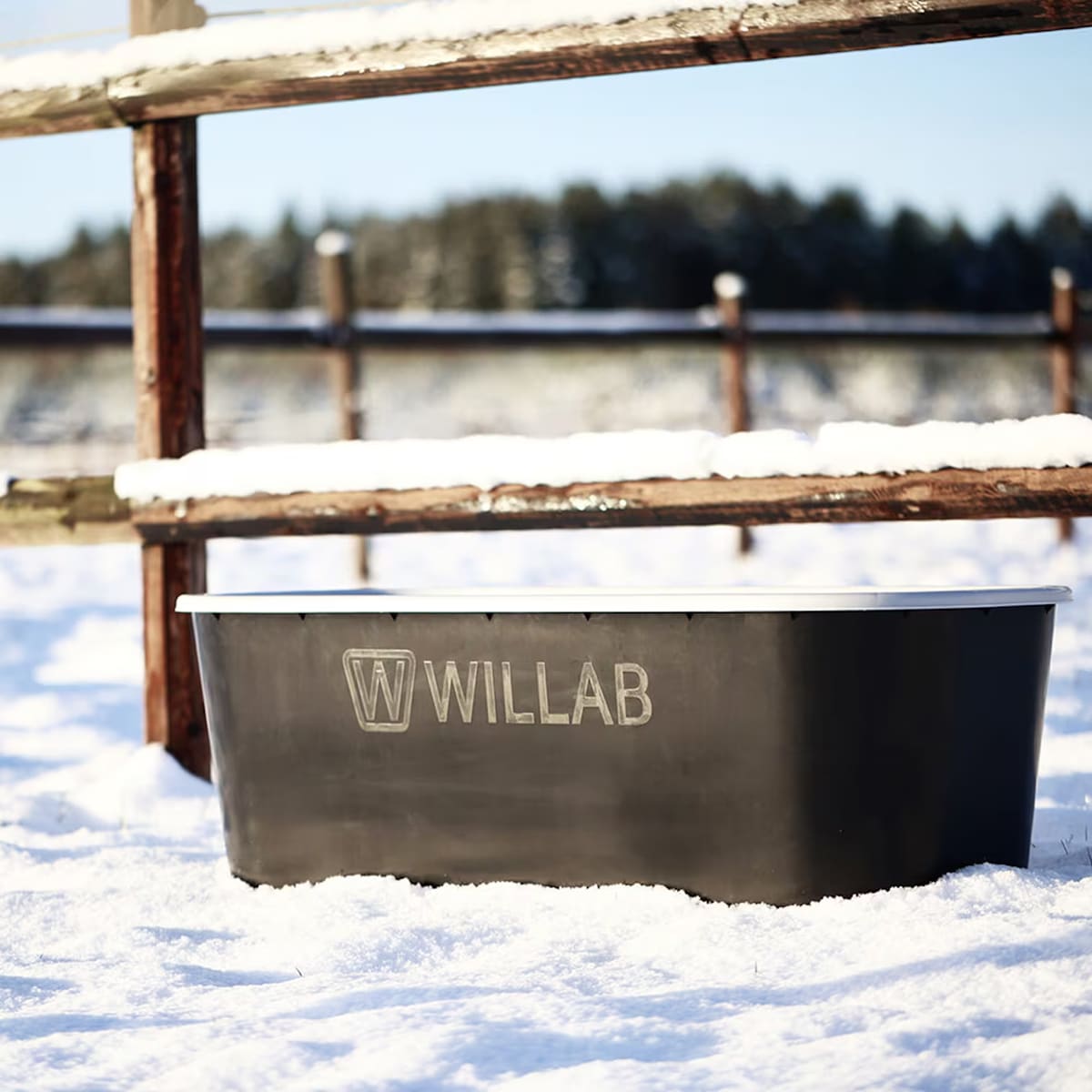 Varmebalje rektangulær 120 liter