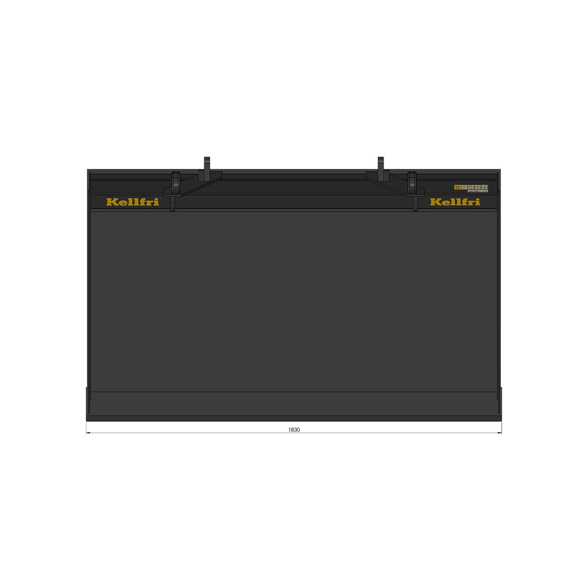 Planeringsskuff 1,8 m, Euro