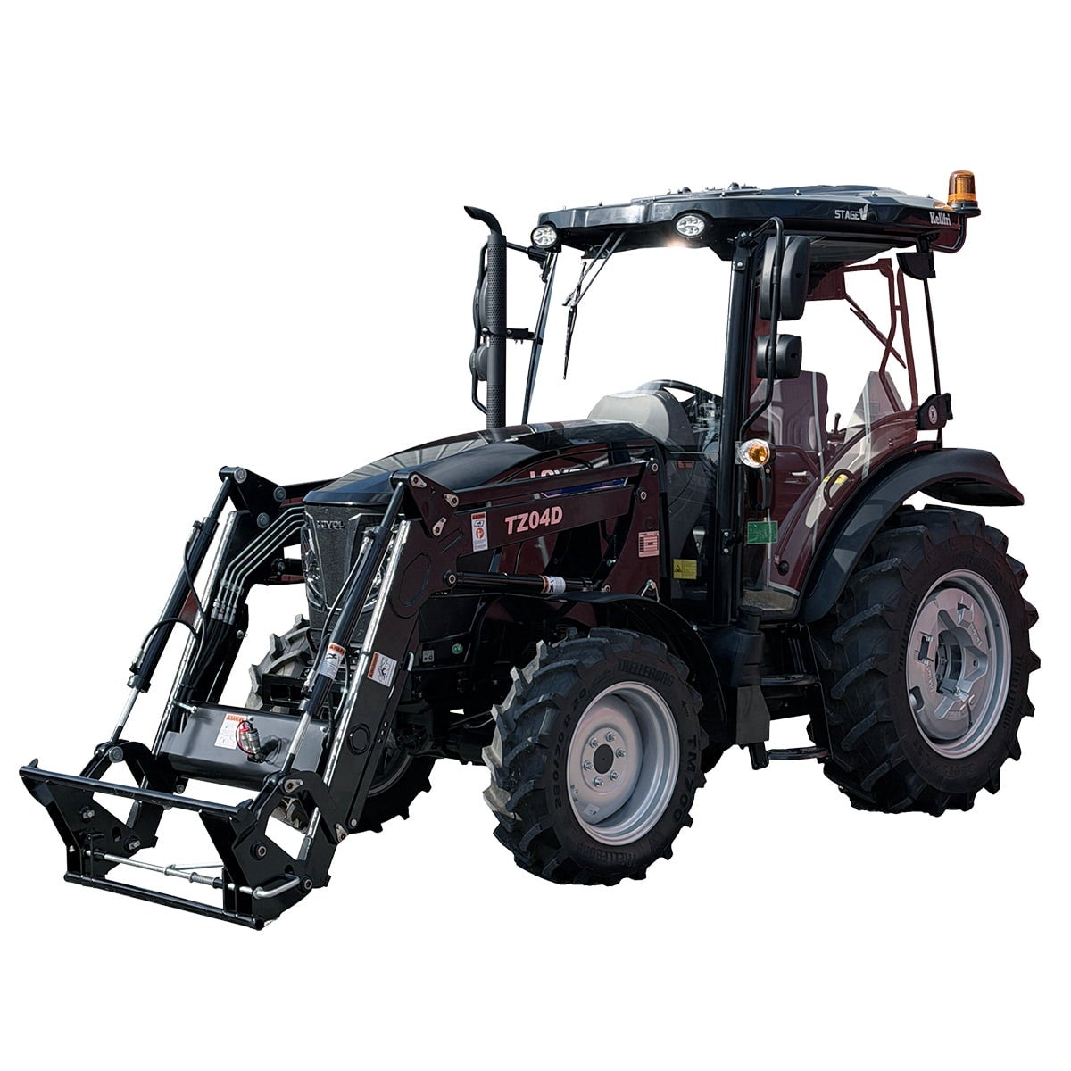 Traktor Lovol 55 hk PRO 4WD med frontlaster, Stage V