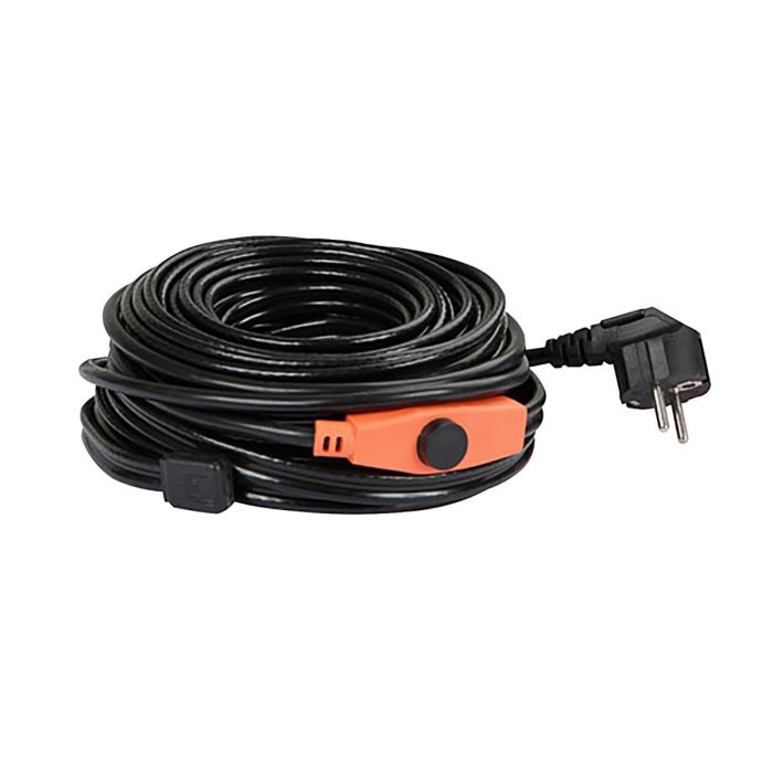Varmekabel med termostat 230 V, 49 m