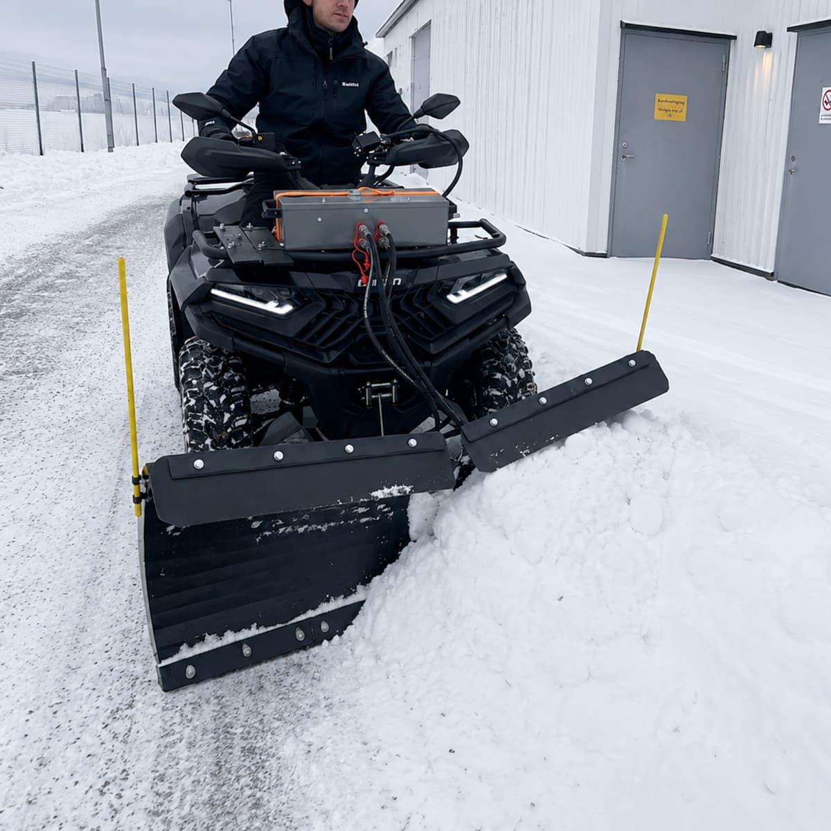 V-plog ATV 150 cm med hydraulikkaggregat og sylinder