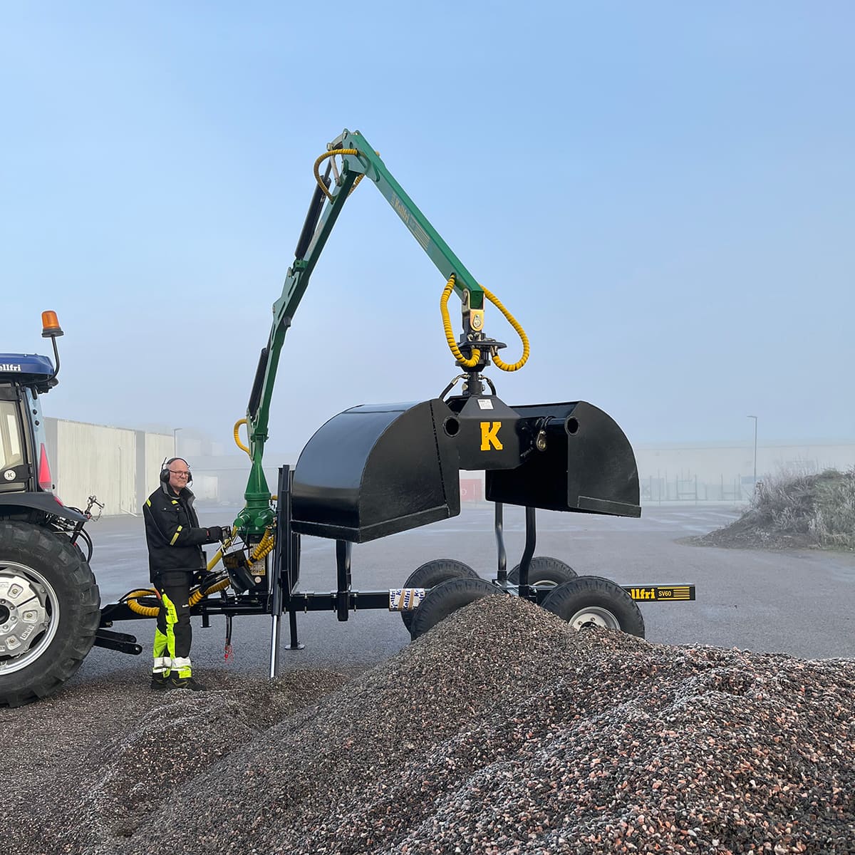 Gripeskuff til skogsvogn, 55 cm