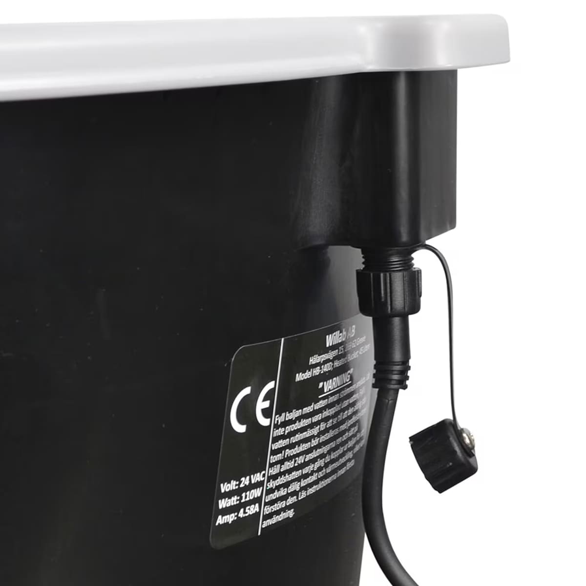Varmebalje rund 45 liter