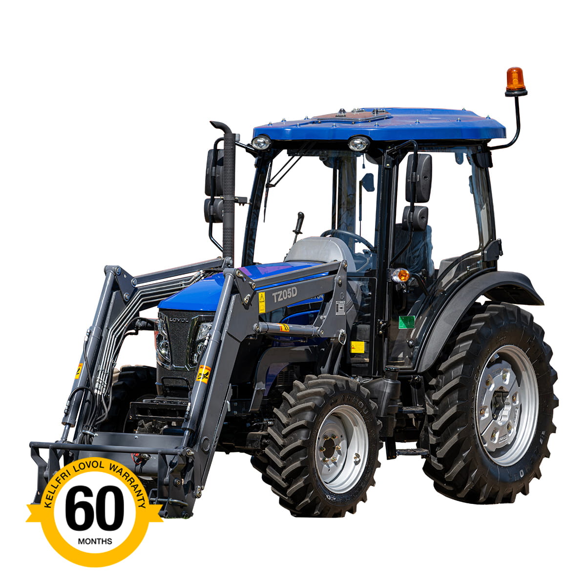 Traktor Lovol 75 hk 4WD med frontlaster, Stage V
